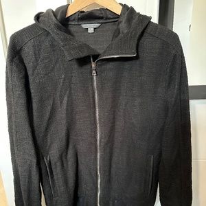 John Varvatos Black Collection Hooded Sweater Size Small